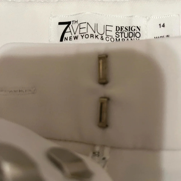 7 th AVENUE~WHITE PANT~14~ NWOT - Picture 8 of 10